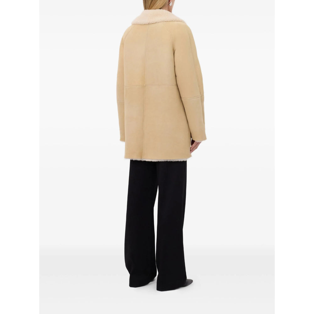 Soft Cream Shearling Jacket