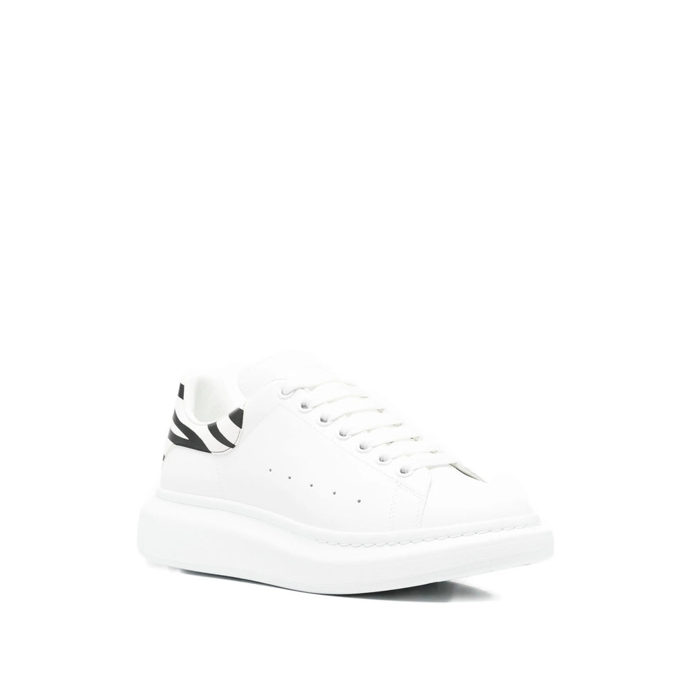Calf Leather Striped Laceup Sneaker