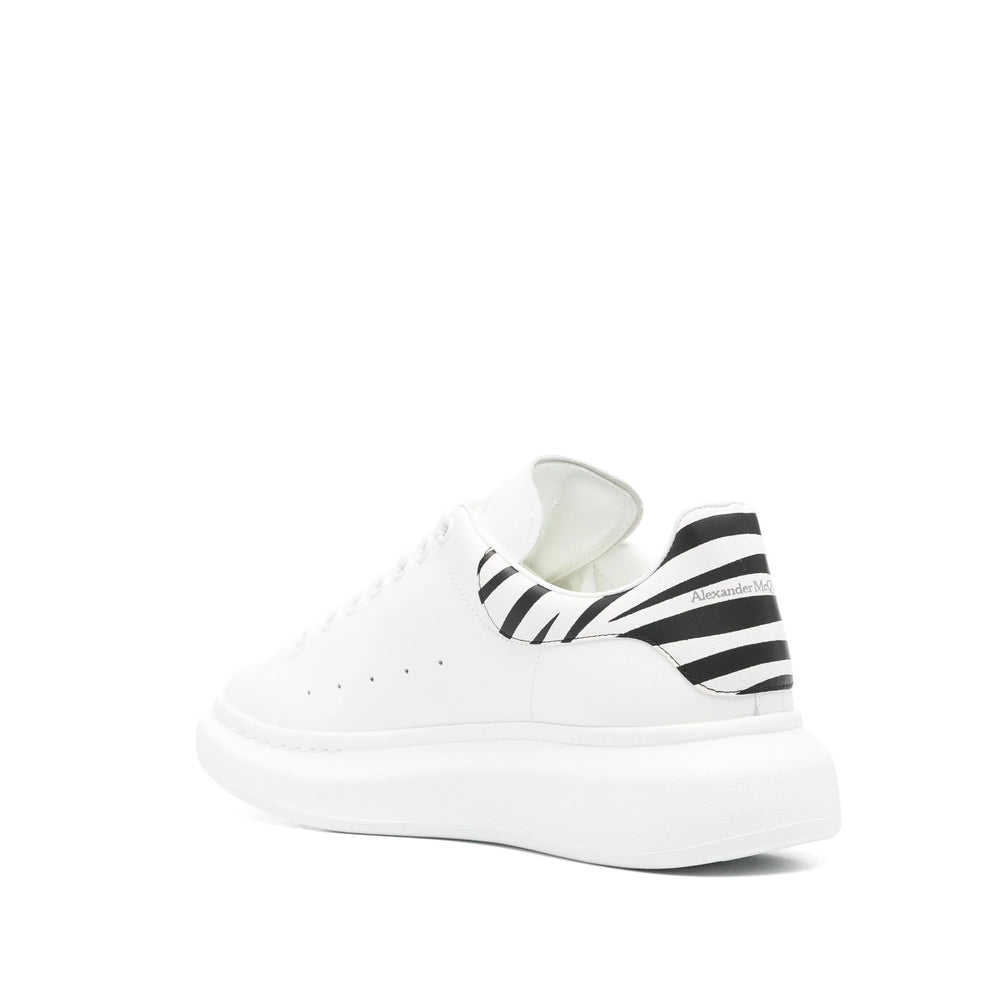Calf Leather Striped Laceup Sneaker