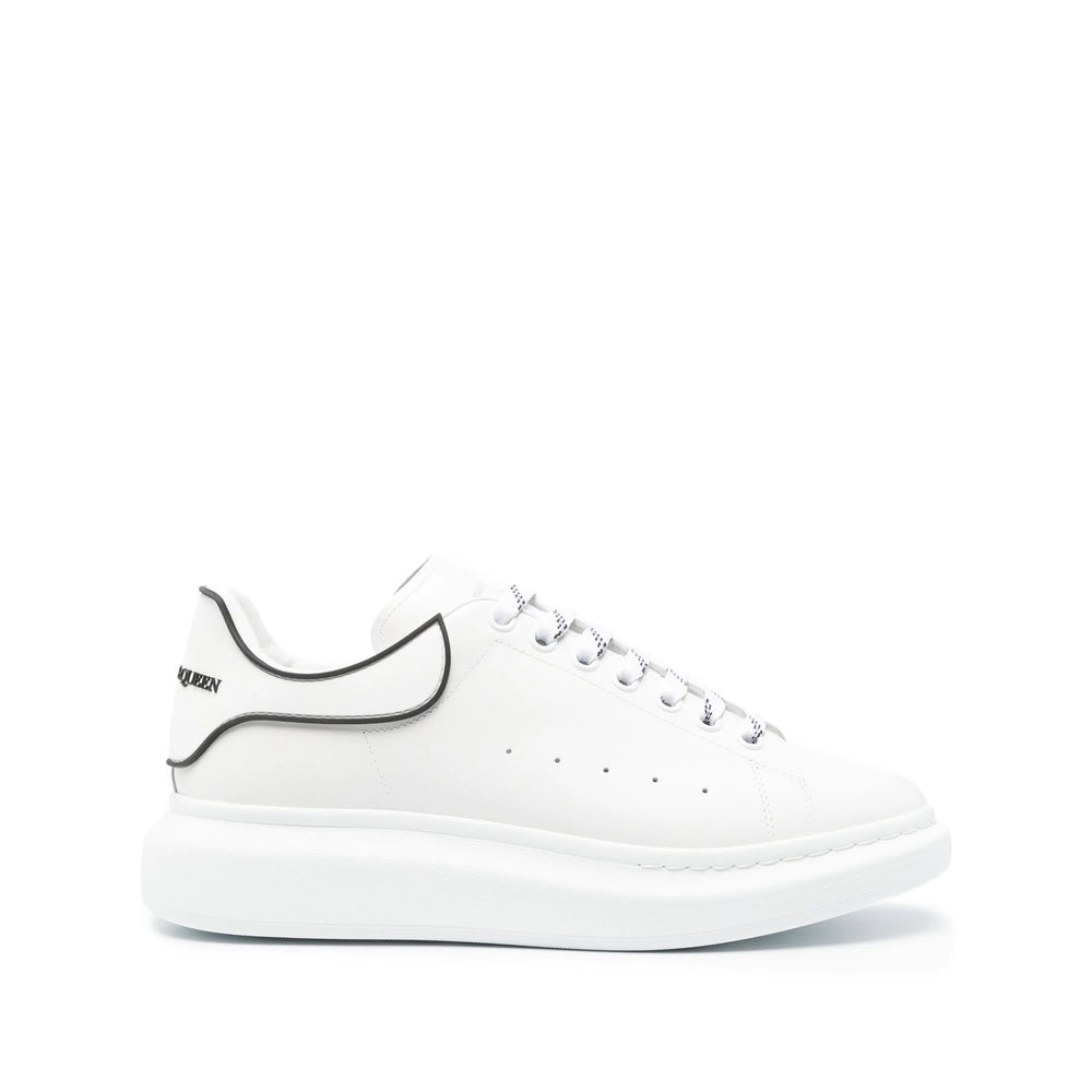 White Calf Leather Lace-up Platform