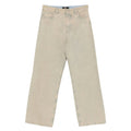 Beige Faded Five-pocket Jeans