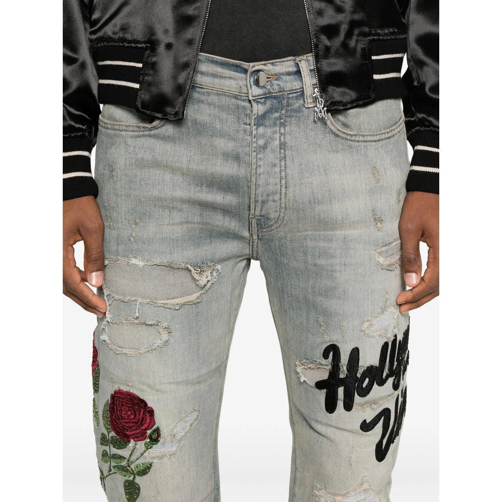Distressed Light Blue Denim Jacket