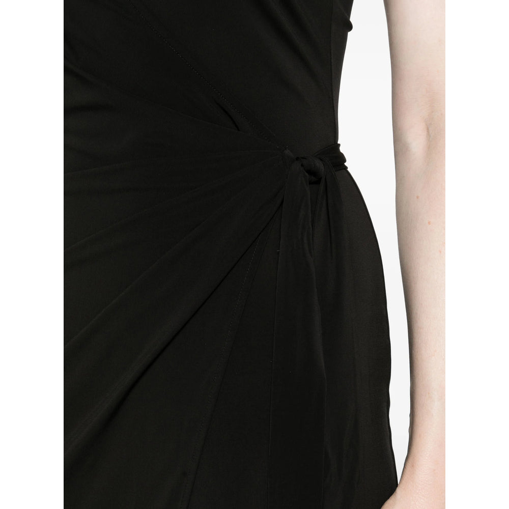Streamlined One-shoulder Wrap Top