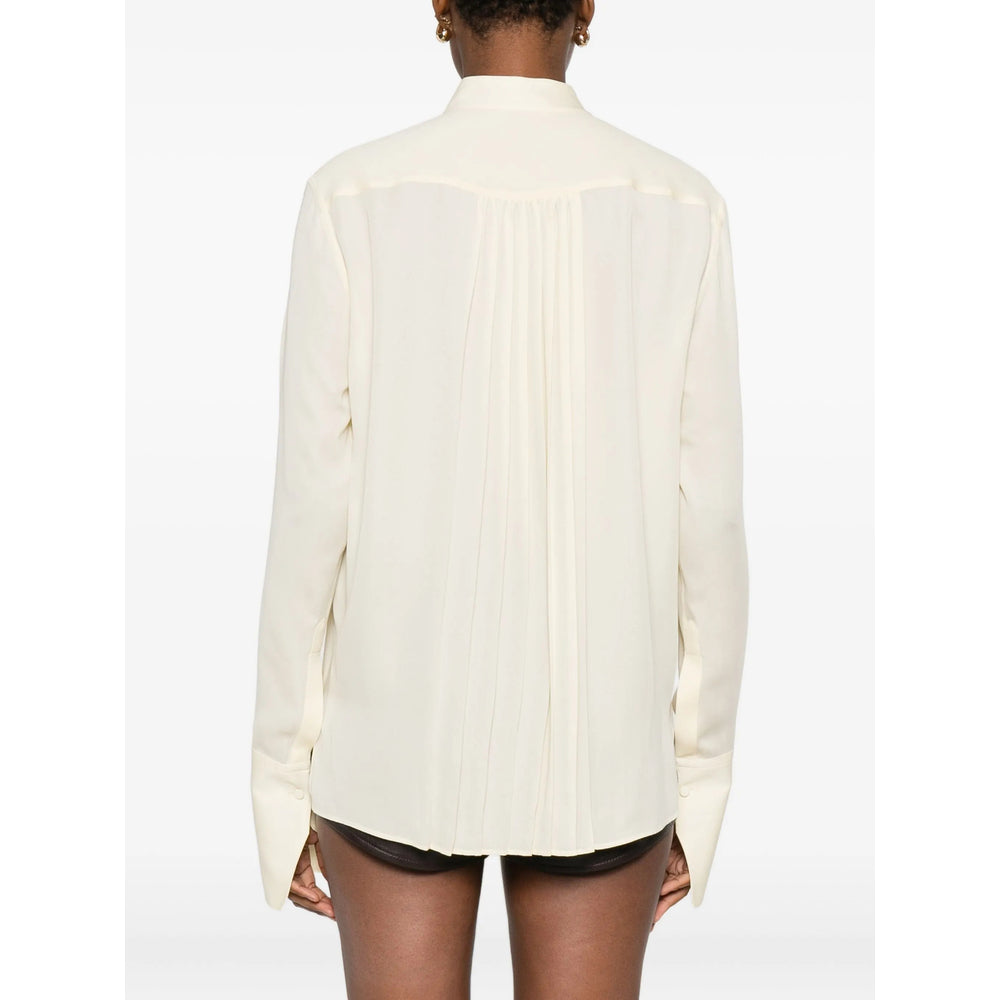 Clean Off-white High Neck Top
