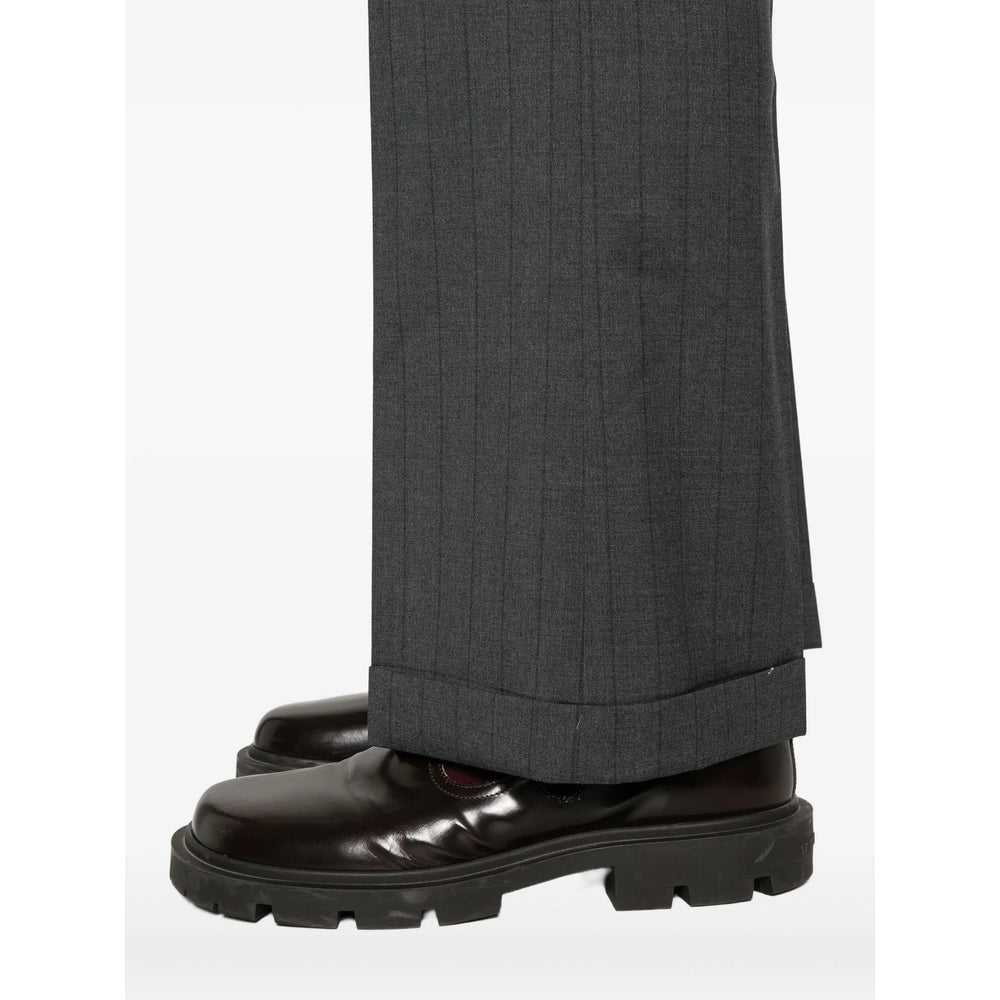 Grey Pinstripe Double-breasted Suit