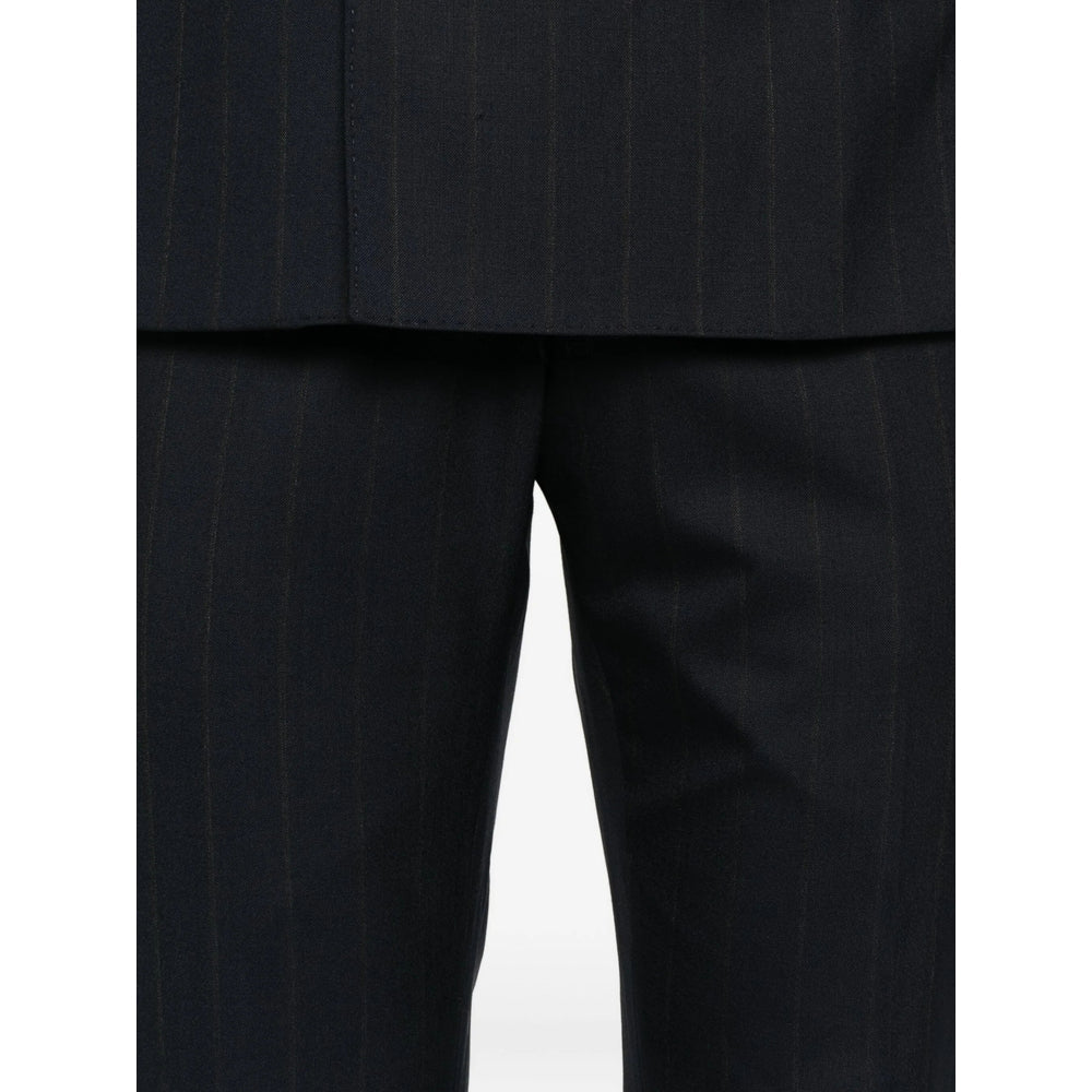 Navy Peak Lapel Blazer
