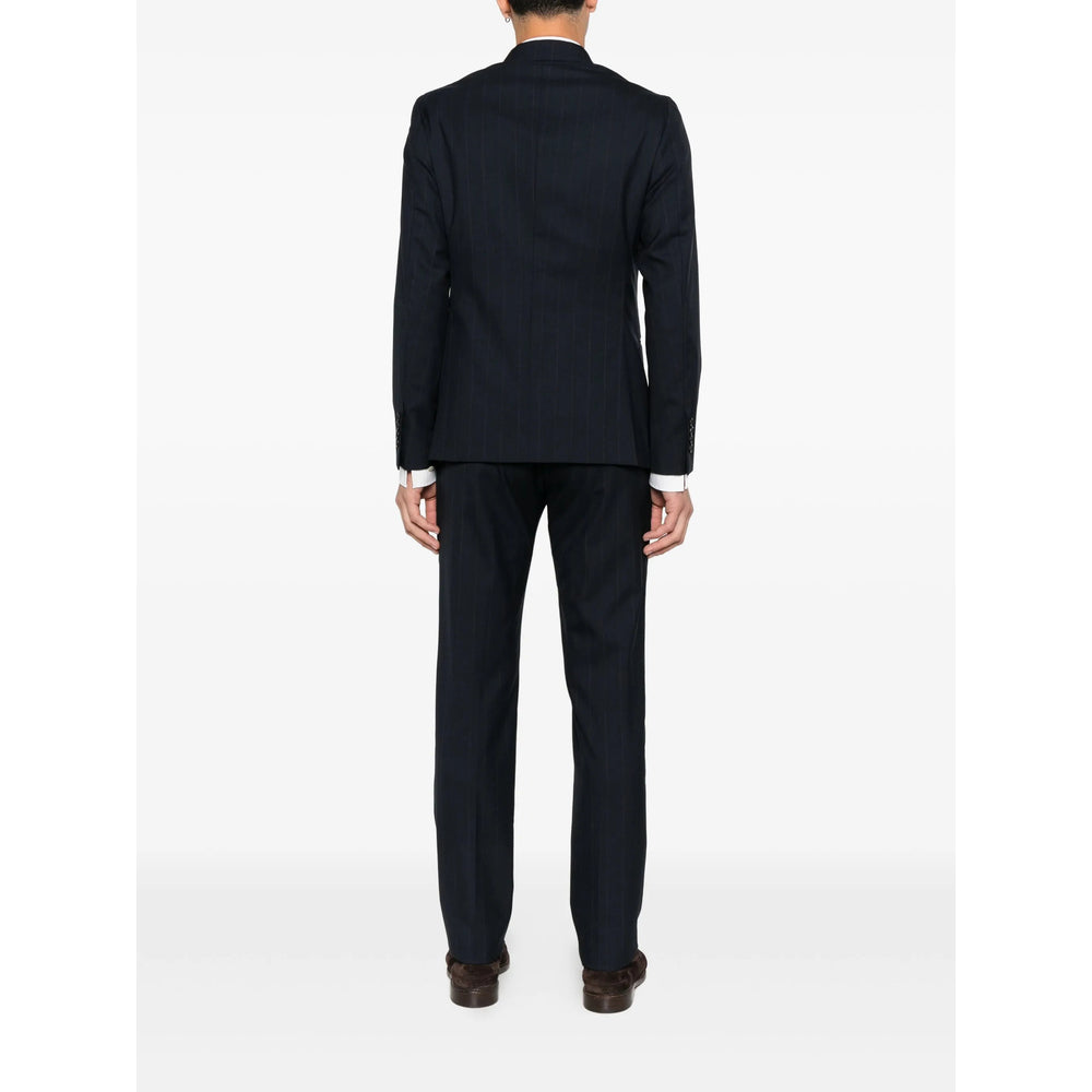 Navy Peak Lapel Blazer