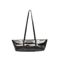 Leaf Pattern Patent Leather Tote