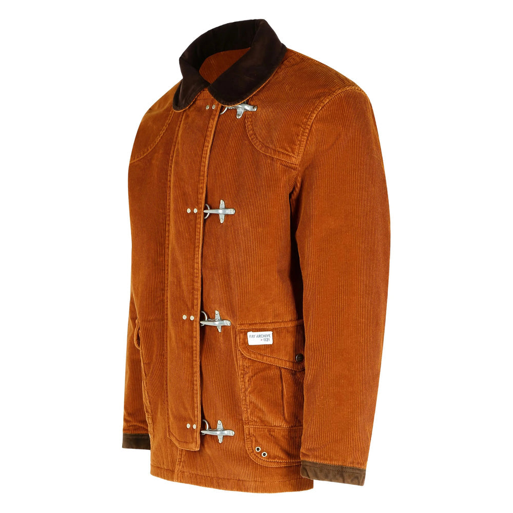 Brown Corduroy Toggle Jacket