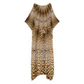 Leopard Print Boat Neck Blouse