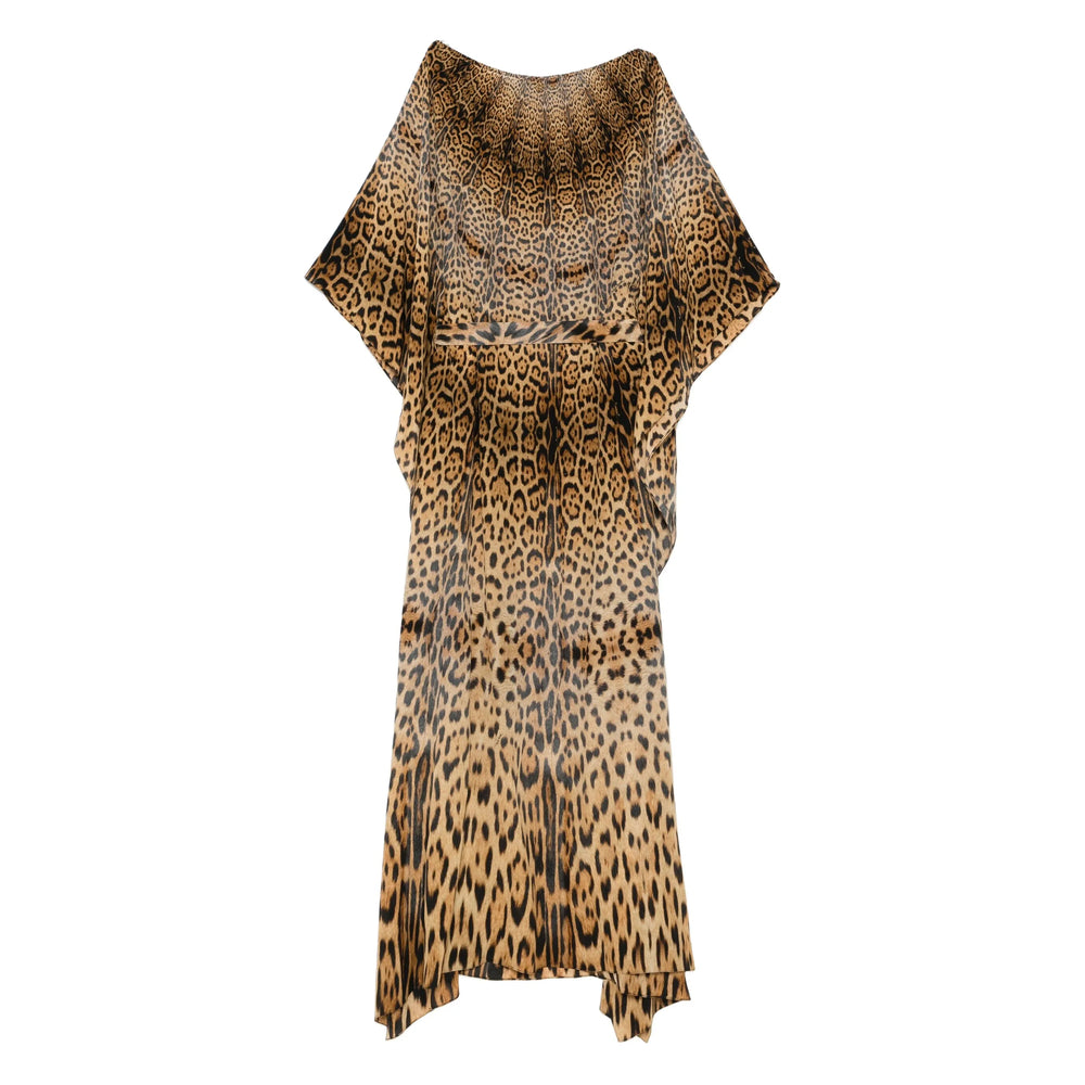 Leopard Print Boat Neck Blouse