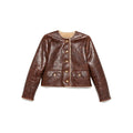 Gold Tone Flap Pocket Jacket
