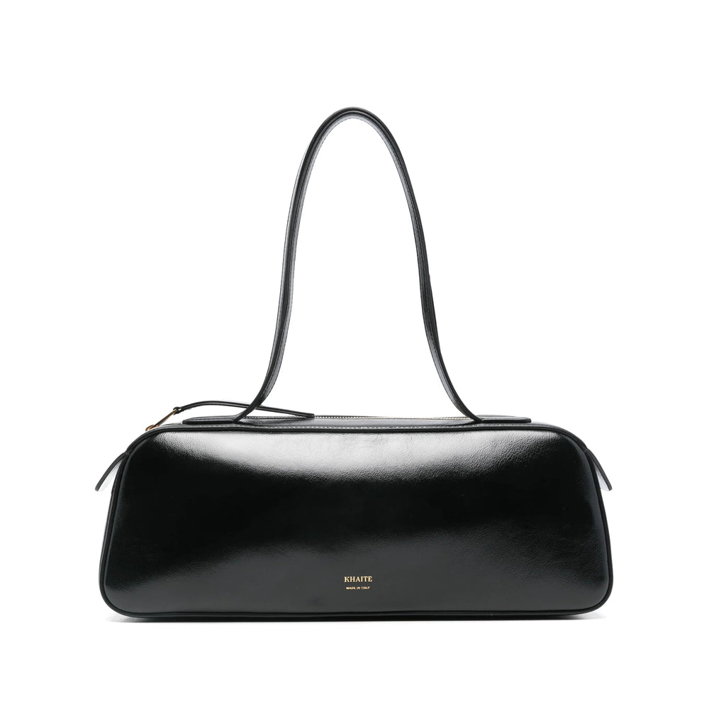 Black Patent Leather Tote Bag
