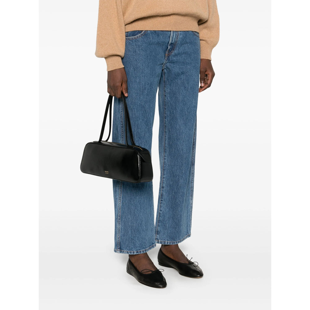 Black Patent Leather Tote Bag