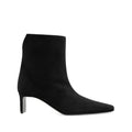 Black Calf Suede Ankle Boot