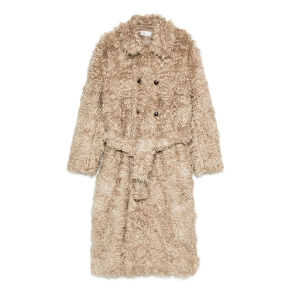 Double-breasted Angora Coat