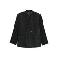 Double-breasted Pinstripe Tuxedo Jacket