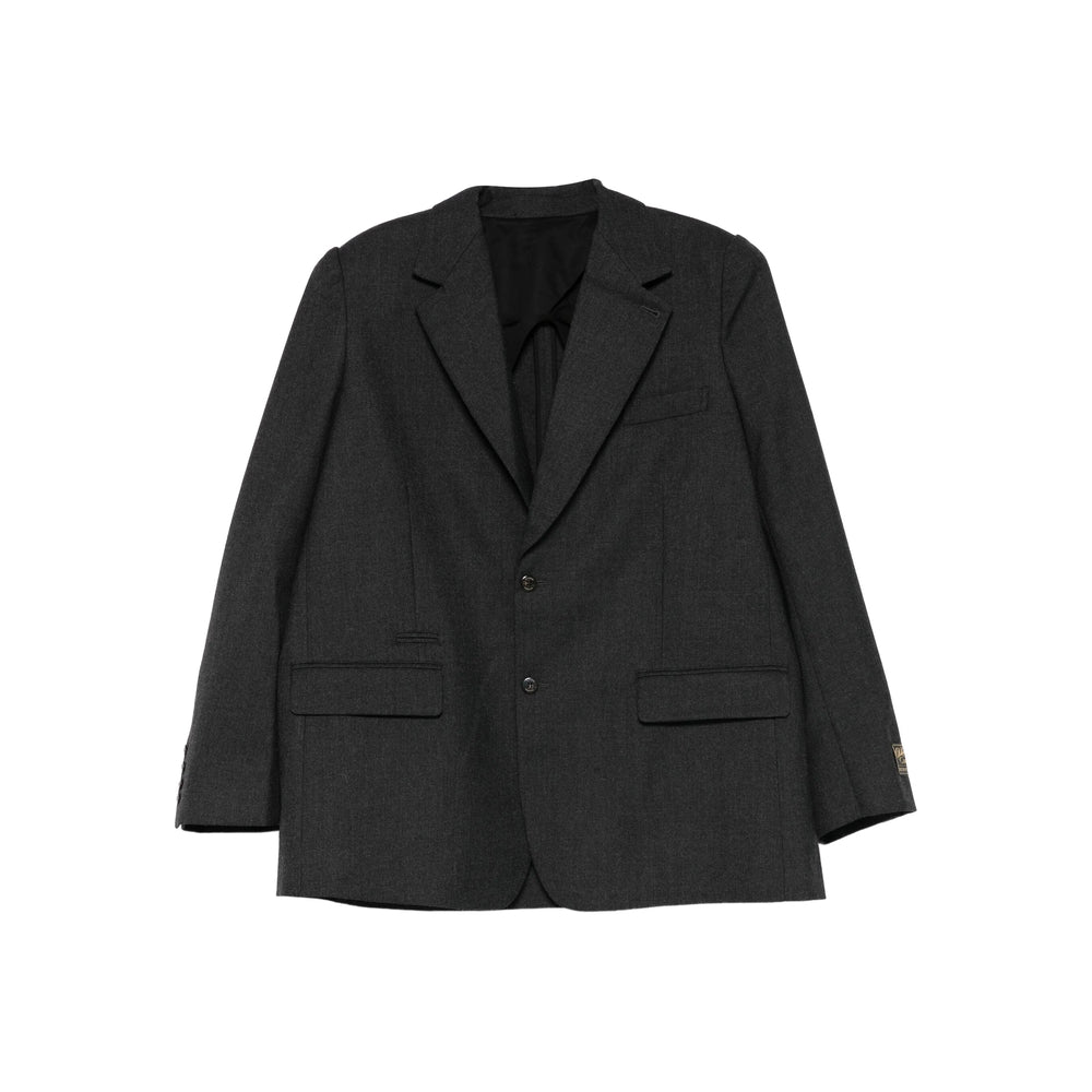 Charcoal Wool Two-button Jacket