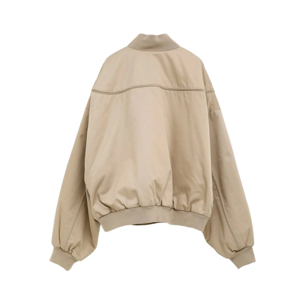 Beige Panelled Drape Jacket