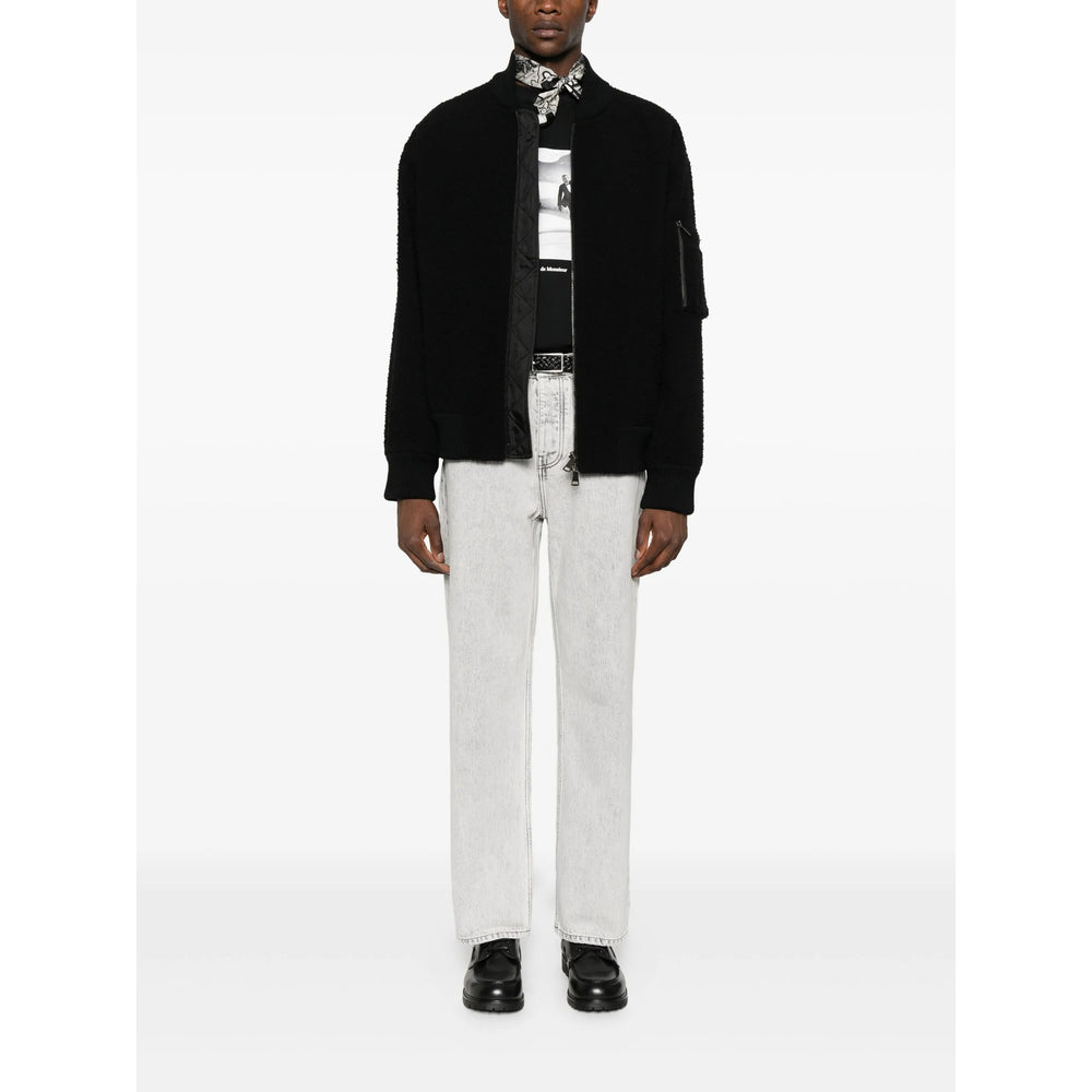 Black Wool Streamliner Jacket