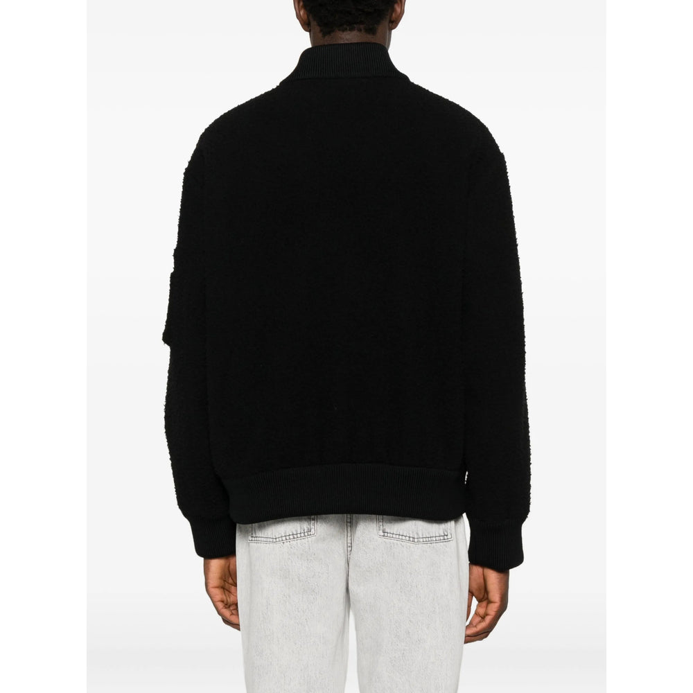 Black Wool Streamliner Jacket