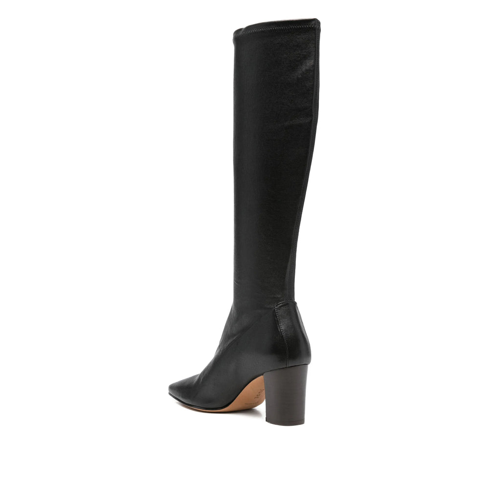 Black Leather Pull-on