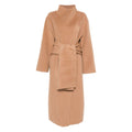 Soft Beige Belted Wrap