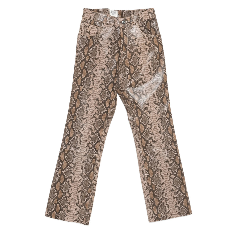 Earth Print Five Pocket Jeans
