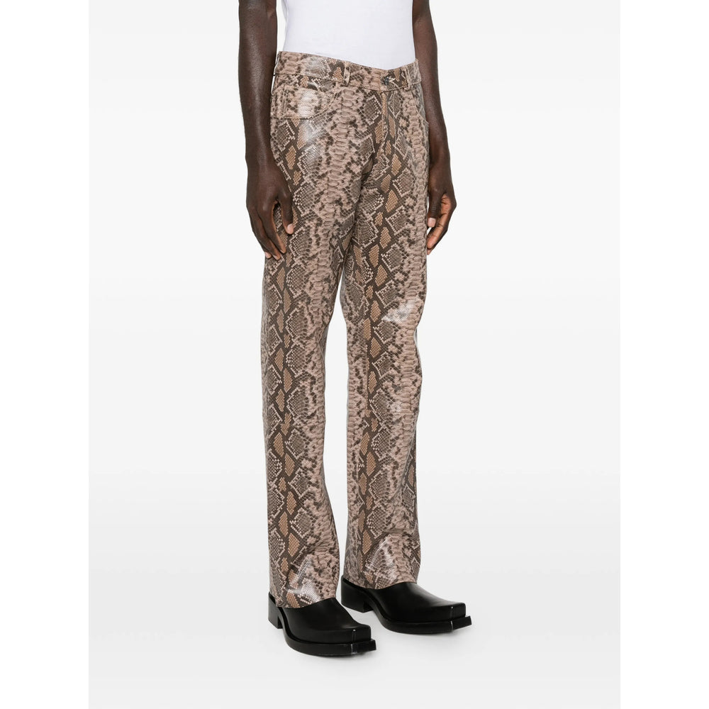 Earth Print Five Pocket Jeans