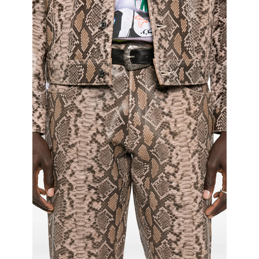 Earth Print Five Pocket Jeans