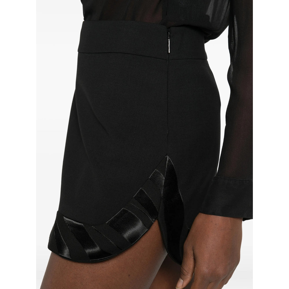 Wool Blend Viscose Hem Dress