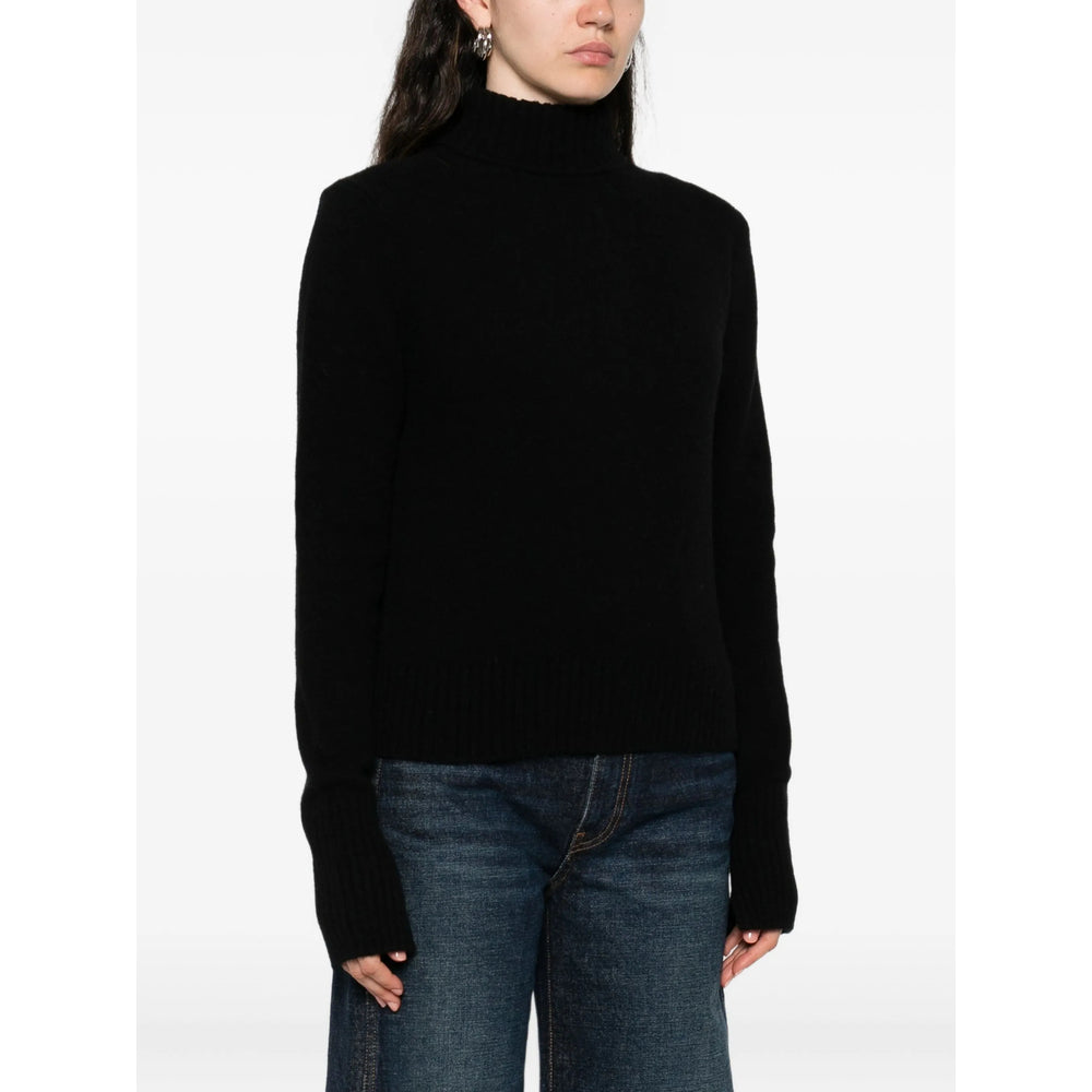Fine Knit High Neck Sweater