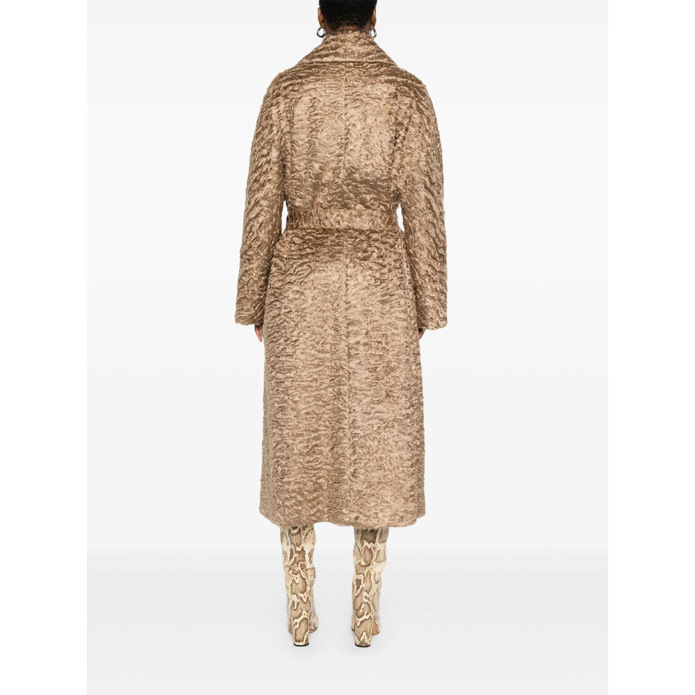 Gold-textured Double-breasted Jacket