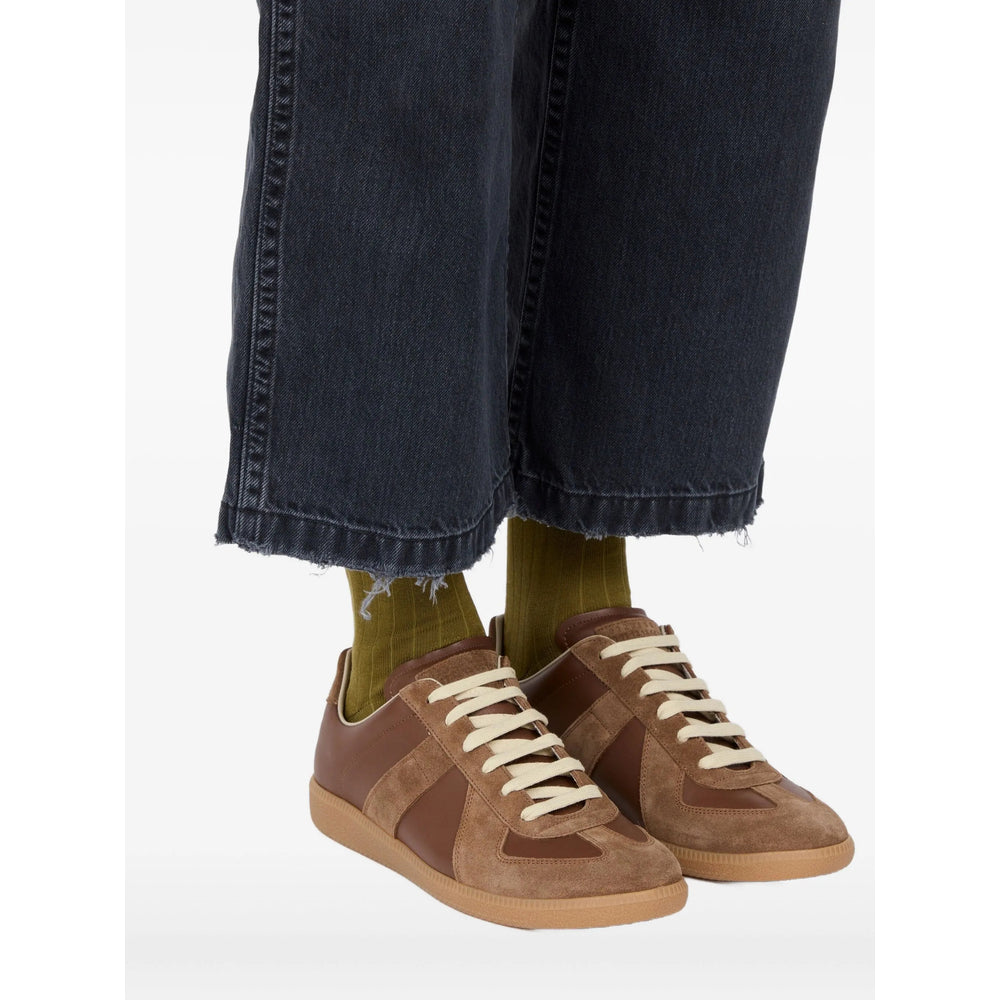 Brown Suede Lace-up Boots