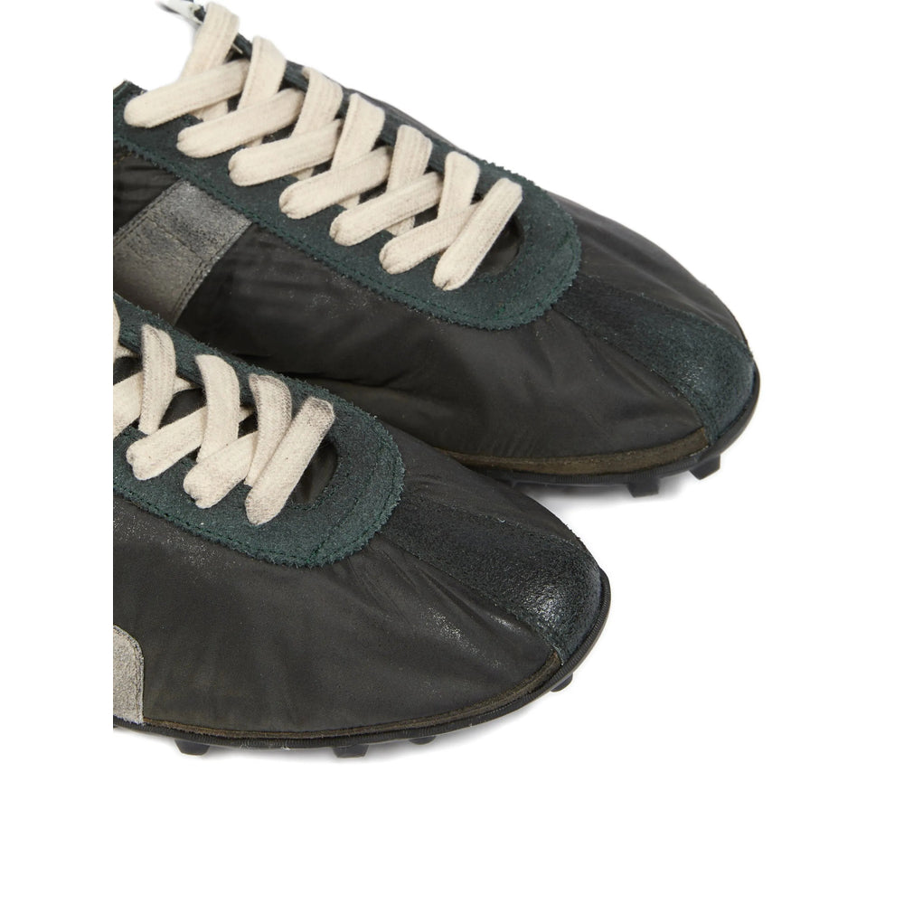 Dark Green Lace-up Boot