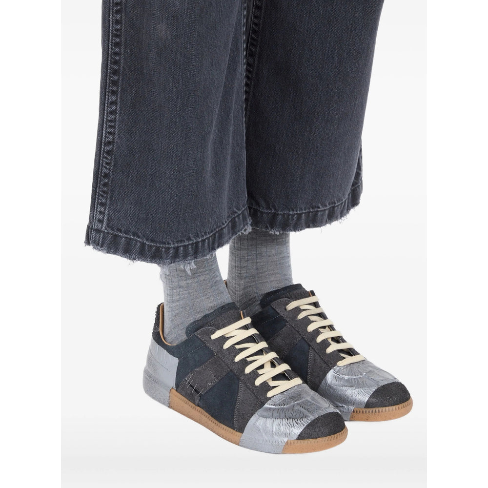 Dark Grey Lace-up Panel