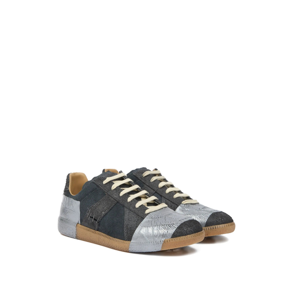 Dark Grey Lace-up Panel