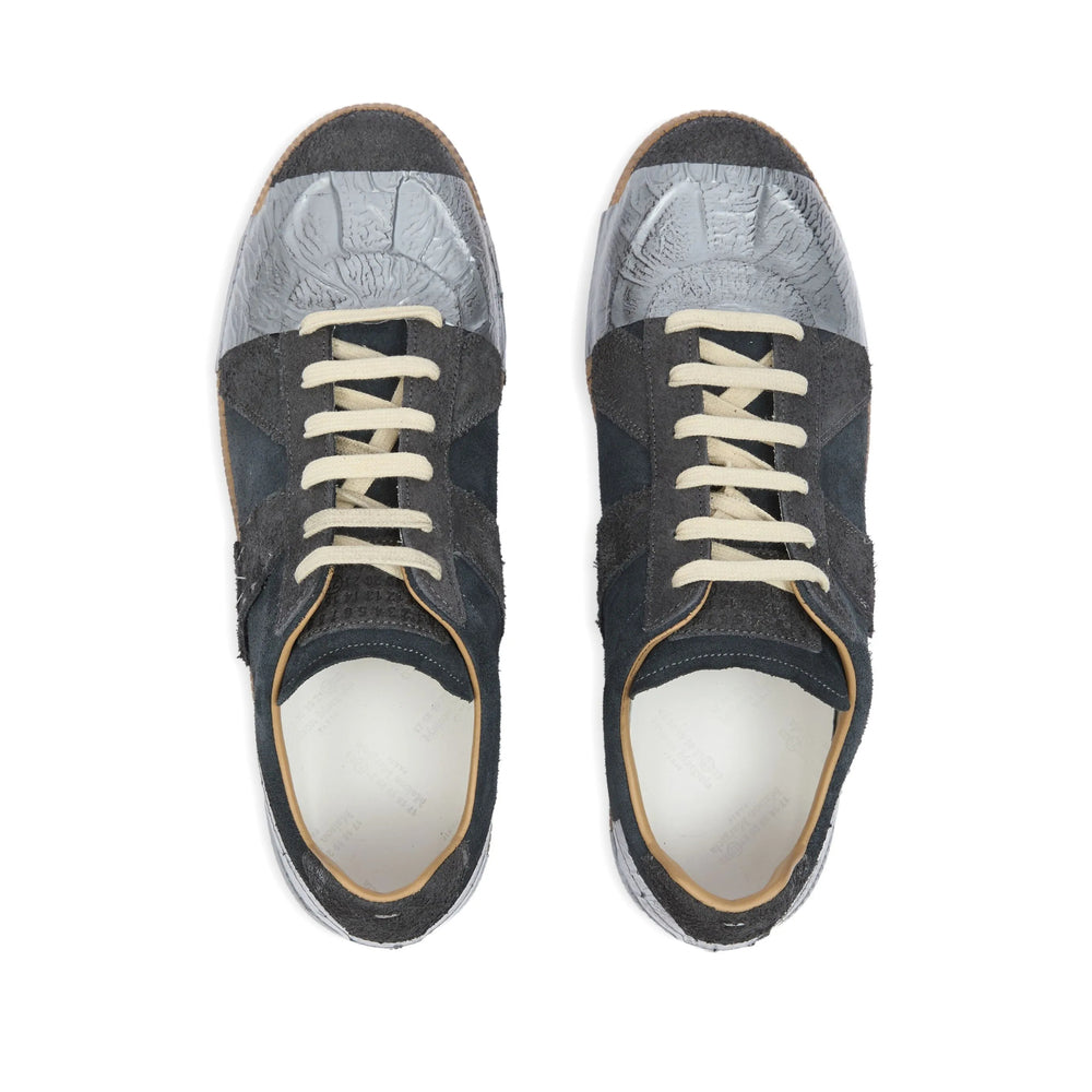 Dark Grey Lace-up Panel