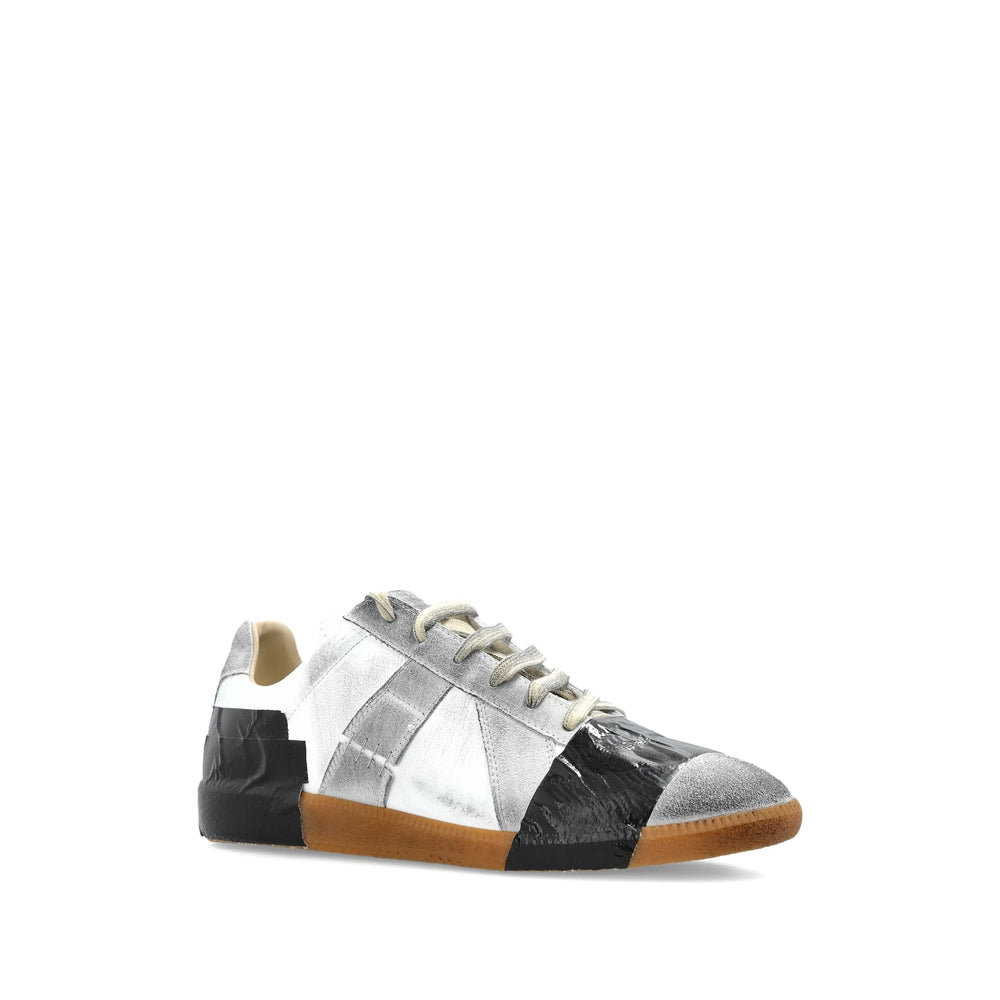Crisp White Panel Lace Sneaker