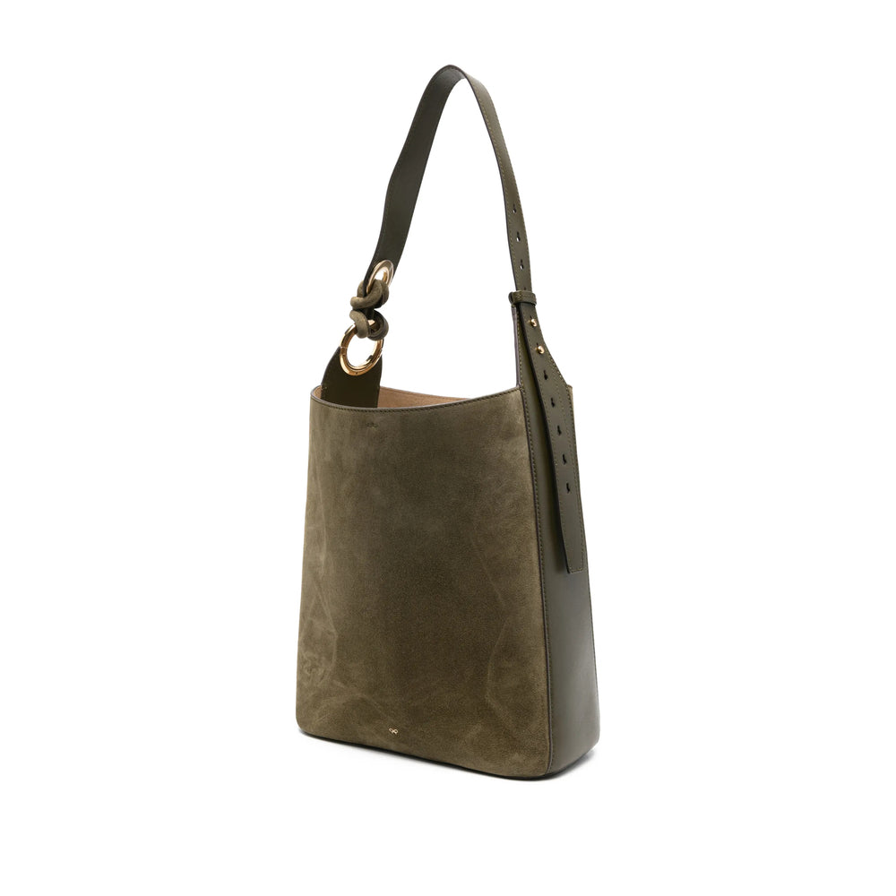 Olive Green Knot Satchel