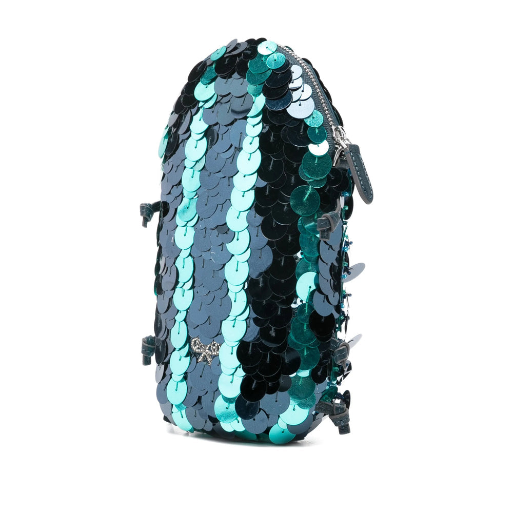 Petrol Blue Chain Clutch