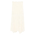 Beige Lace Asymmetrical Skirt