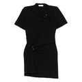 Modern Asymmetrical Cotton Top With Metal Accents