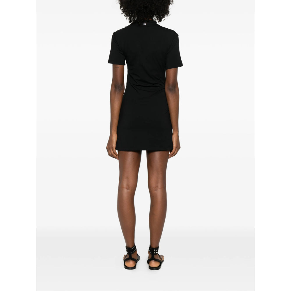 Modern Asymmetrical Cotton Top With Metal Accents