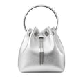 Silver Metallic Bucket Bag