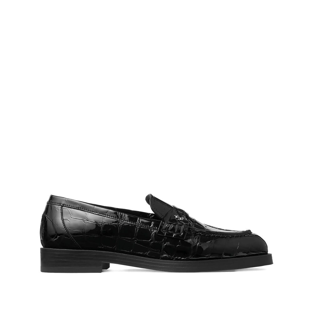 Crocodile Embossed Slip Shoe