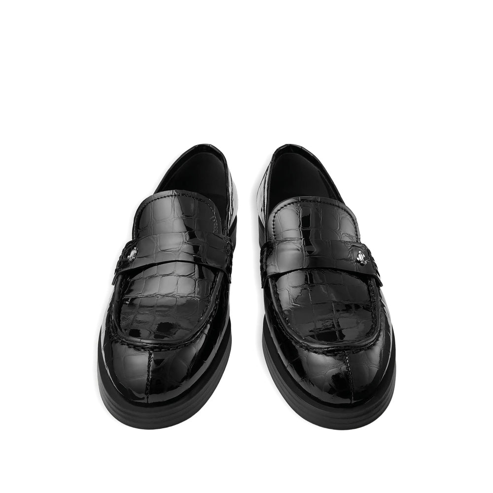 Crocodile Embossed Slip Shoe