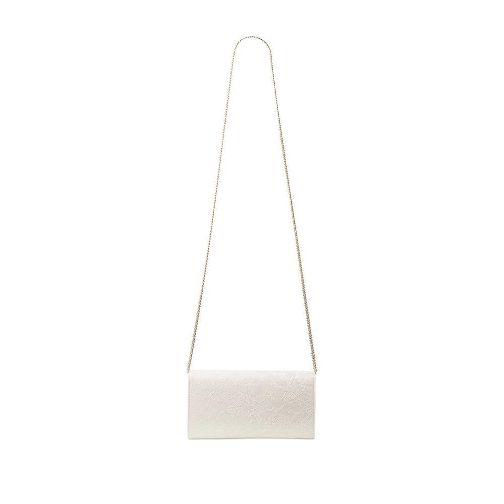 Ivory Floral Chain Bag