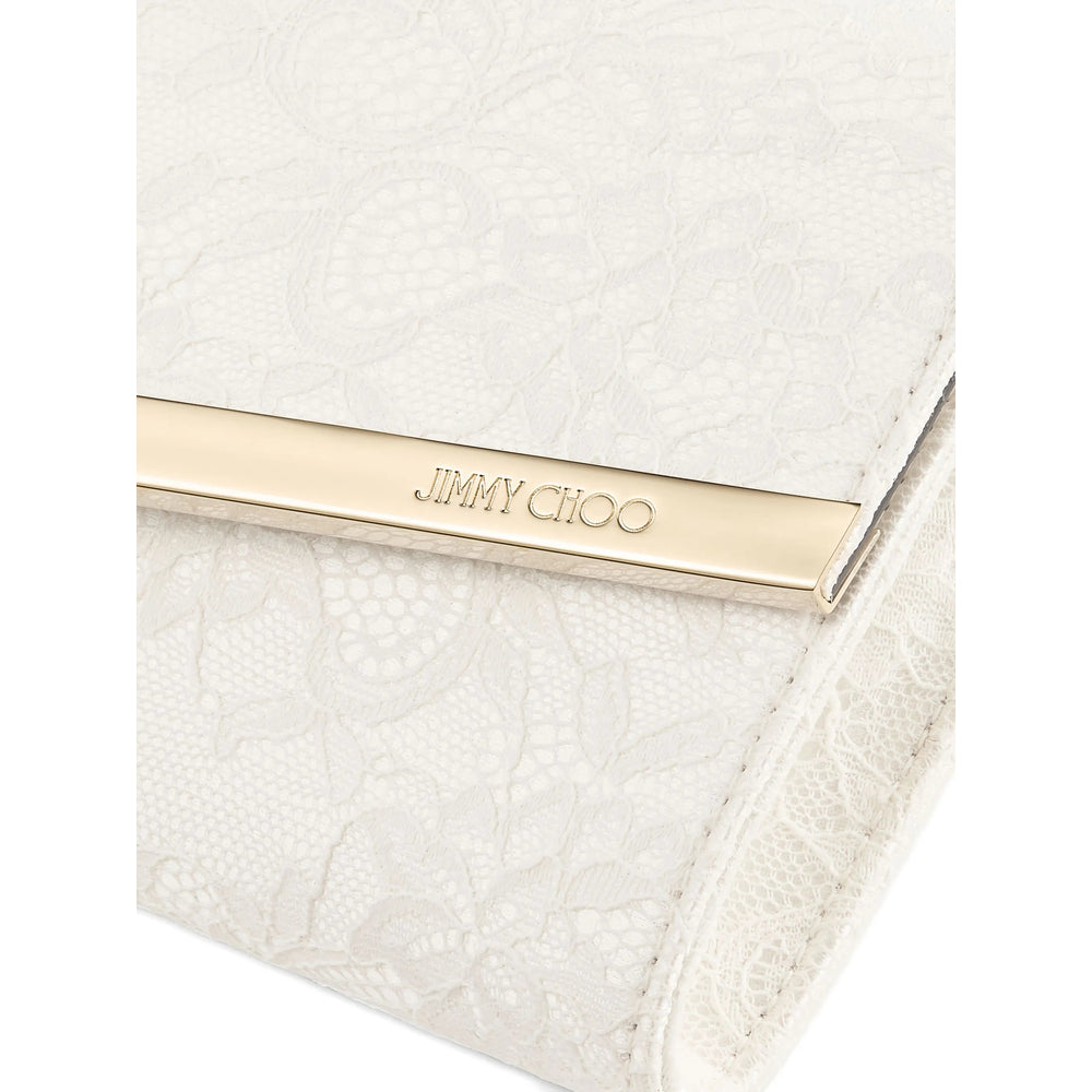 Ivory Floral Chain Bag