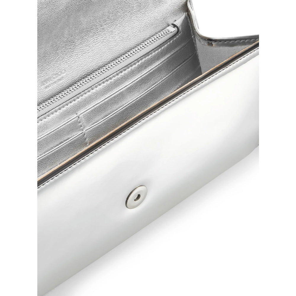 Metallic Leather Tote Bag